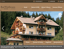 Tablet Screenshot of hotelbadwaldbrunn.com